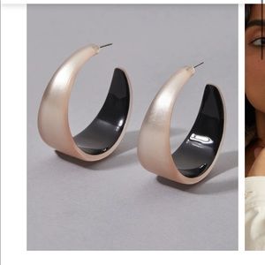 Alexis Bittar Lucite Hoops- never worn!